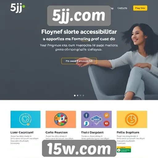 Acessibilidade e navegação no site 5jj.com